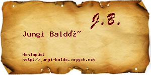 Jungi Baldó névjegykártya